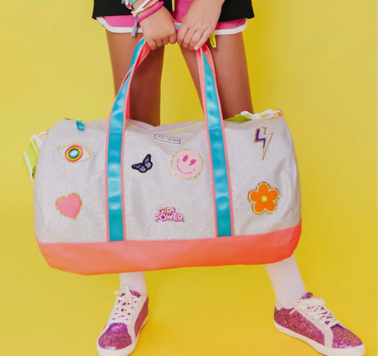 Girl Power Patched Glitter Duffle image 2