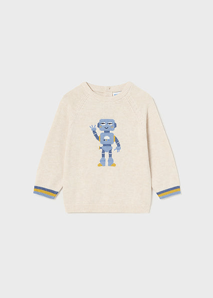 Robot Sweater & Denim Jeans image 0