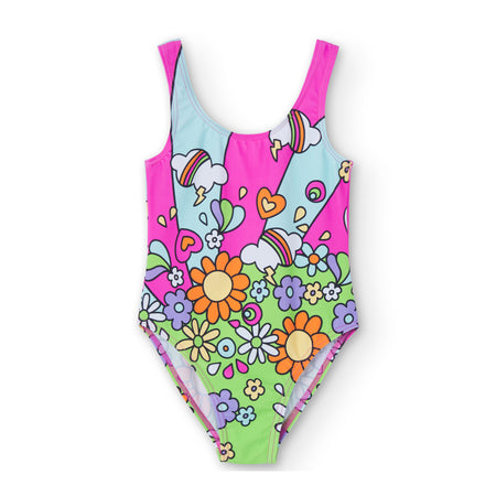 Colorful Flowers Swimsuit & Coverup Set image 0