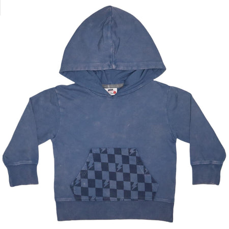 Blue Check Lightning Bolt 2pc Set image 0