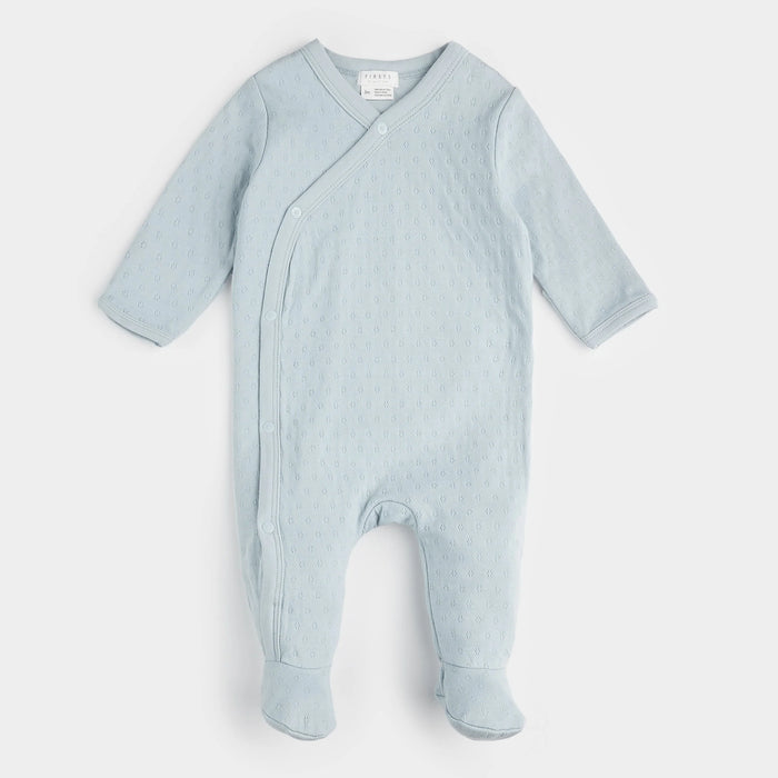 Blue Pointelle Knit Collection image 0