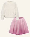 Ombre Glitter Skirt & Sweater Set image 0