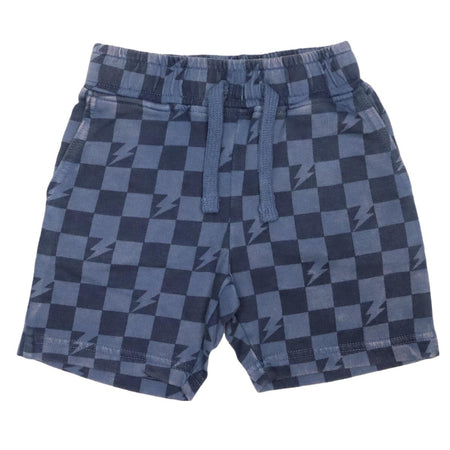 Blue Check Lightning Bolt 2pc Set image 1