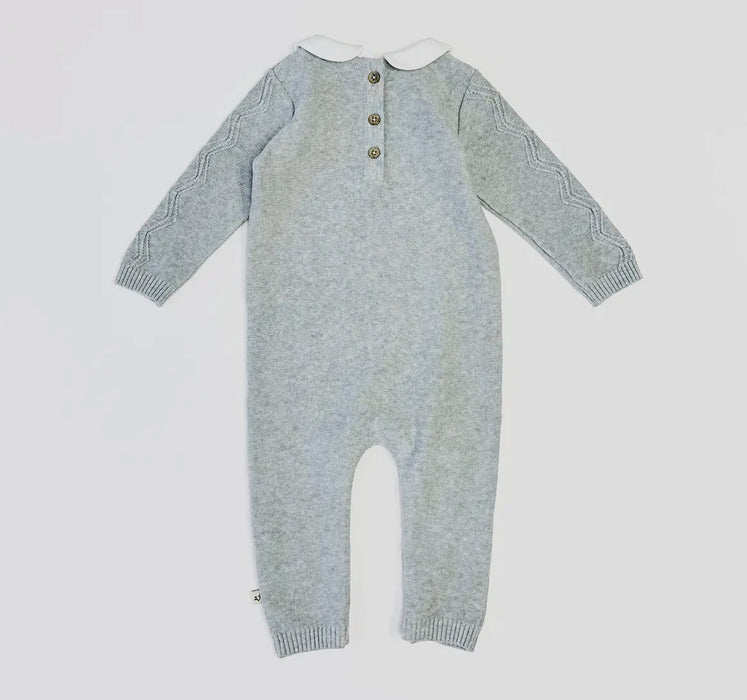 Peter Pan Collar Knit Jumpsuit image 1