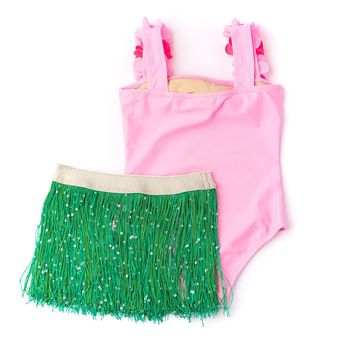Lei Swimsuit w/ Hula Skirt image 1
