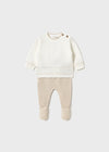 Tan & Cream Knit 2pc image 1
