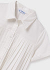 Pleated Perfection Cropped Button-Up image 2