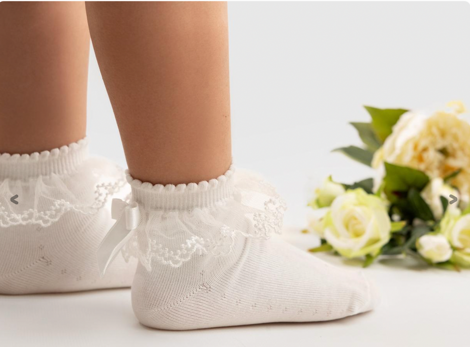 Lace Socks with Bow image 2