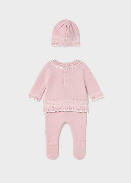 Blush Blossom Knit Set