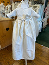 Long Sleeve Silk & Knit Gown image 1