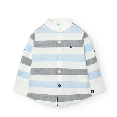 Striped Button Up & Shorts image 0