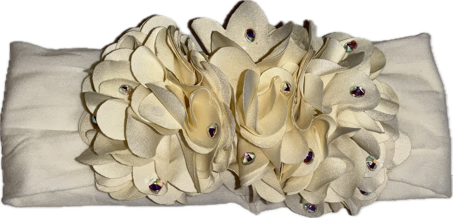 Rhinestone Flowers Headband image 0