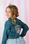 Wishes Denim Jacket w/ Crystal Details image 1