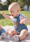 Denim Bear Overall Set image 0