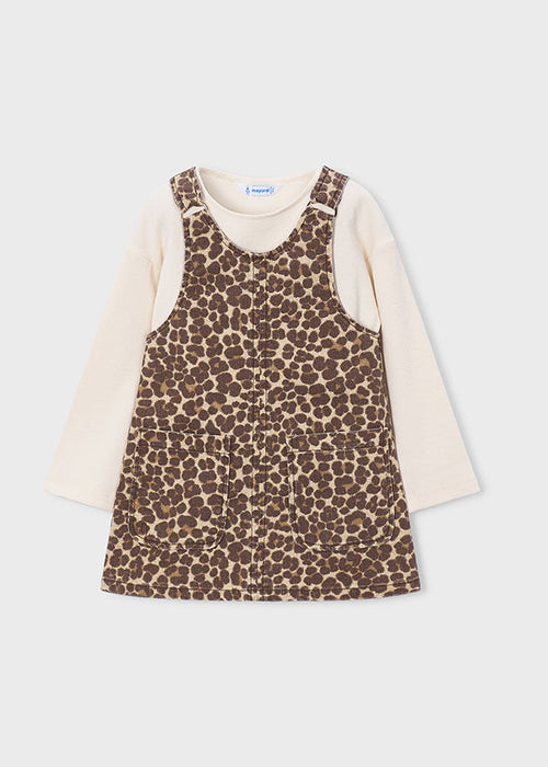 Leopard Print 2-Piece Dress, Big Girl