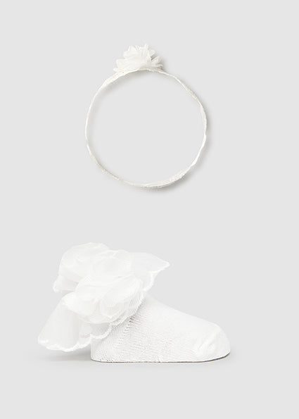 Baby Girls’ Special Occasion Accessories Set – White image 0