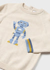 Robot Sweater & Denim Jeans image 2