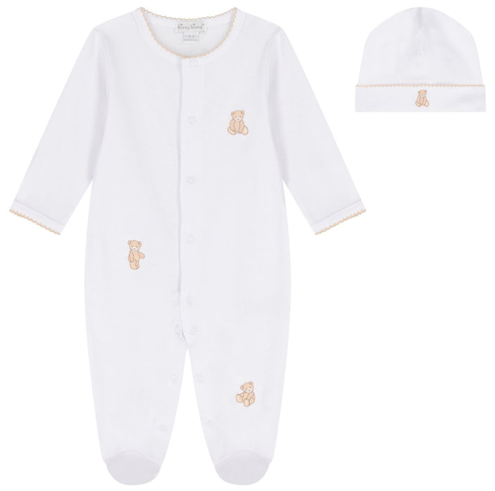 Teddy Bear Footie & Hat Set