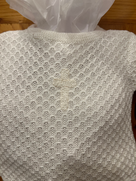 Boy Waffle Cross Knit 2-piece with Hat image 1