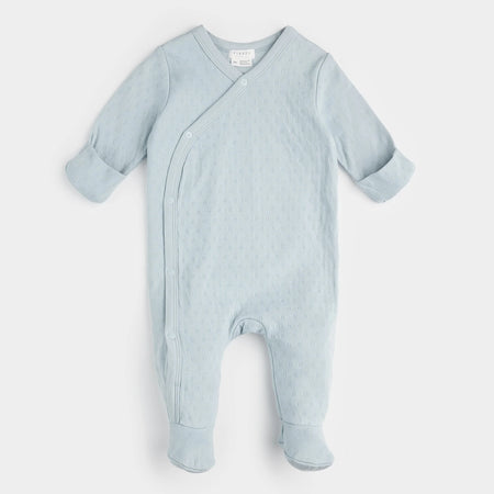 Blue Pointelle Knit Collection image 3