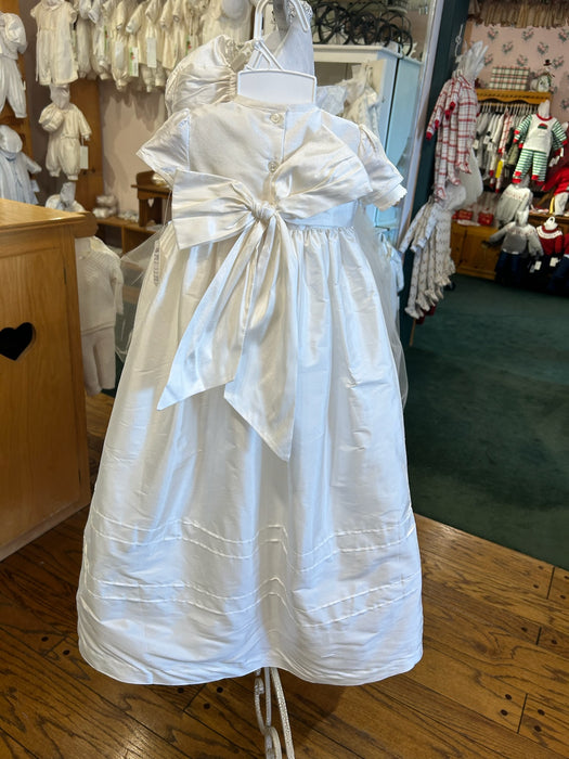 Pure Silk Short Sleeve Rosette Gown image 3