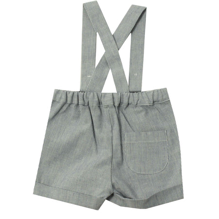 Polo Onesie w/ Suspender Shorts image 1