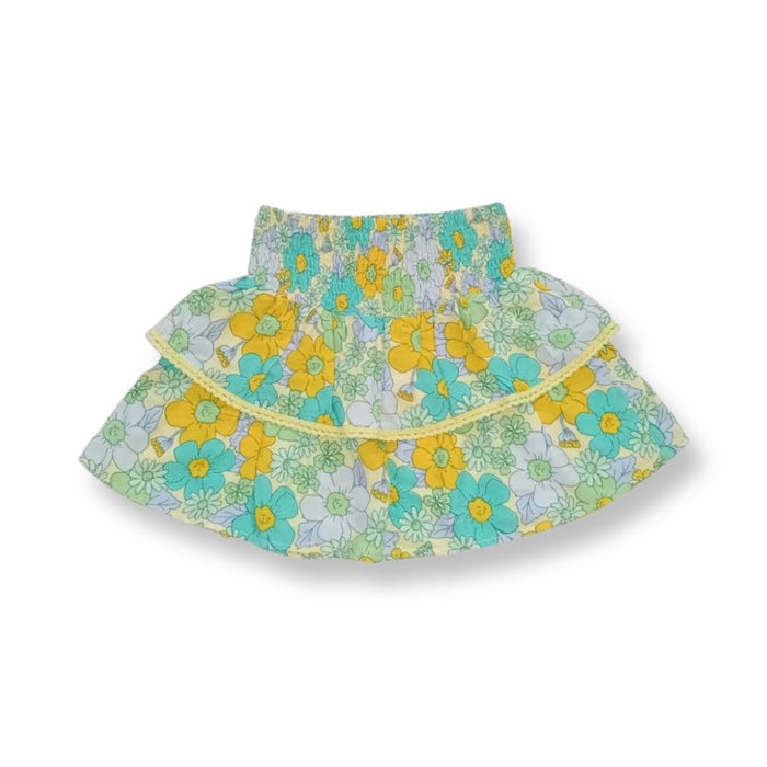 70's Flowers Top & Skirt Set image 1