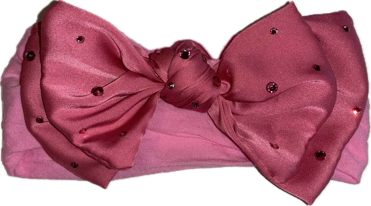 Rhinestone Silk Bow Headband image 1