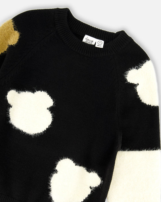 Cozy Bear Sweater & Suede-Look Leggings