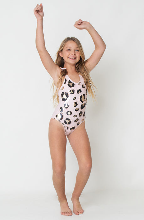 Sequin Leopard Swimsuit image 1