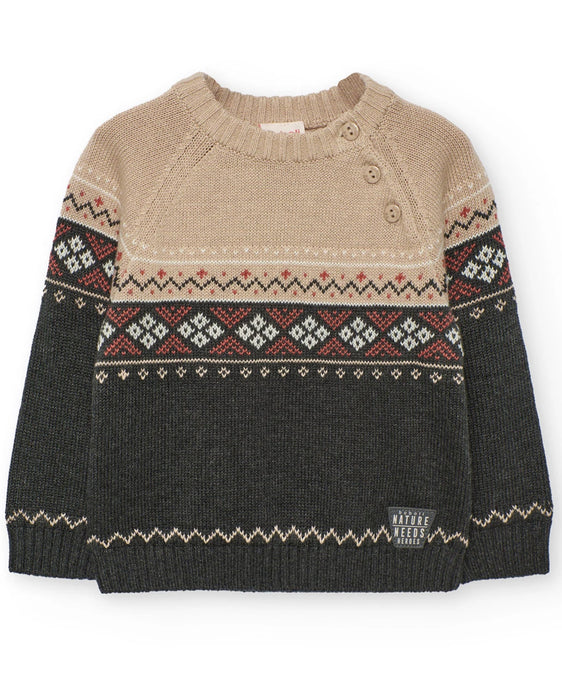 Fair Isle Sweater & Cargo Pant Set