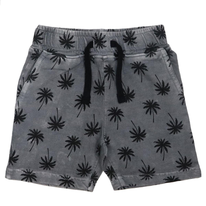 Grey Printed Palm 2pc Set image 1