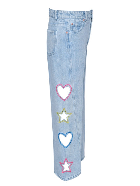 Dreamy Cutout Wide-Leg Jeans image 2