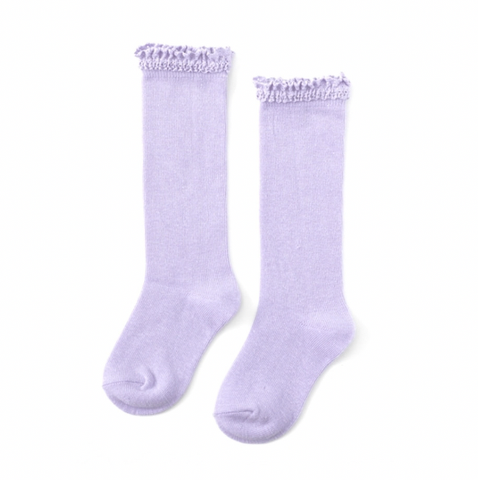 Spring Lace Top Knee High Socks 6-18 mos. image 3
