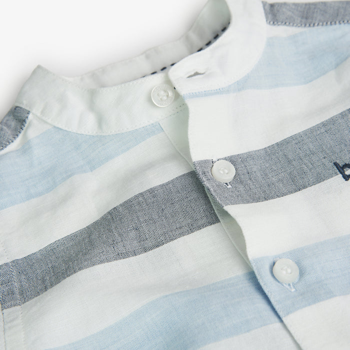 Striped Button Up & Shorts image 2