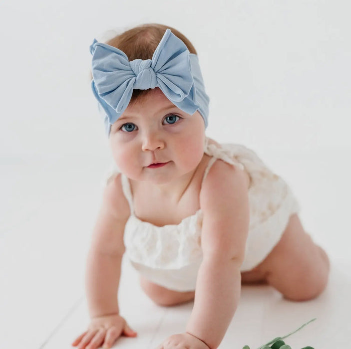 Baby Bling FAB-BOW-LOUS soft nylon bow headband