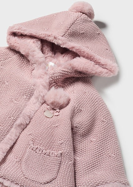 Pink PomPom Knit Cardigan image 1