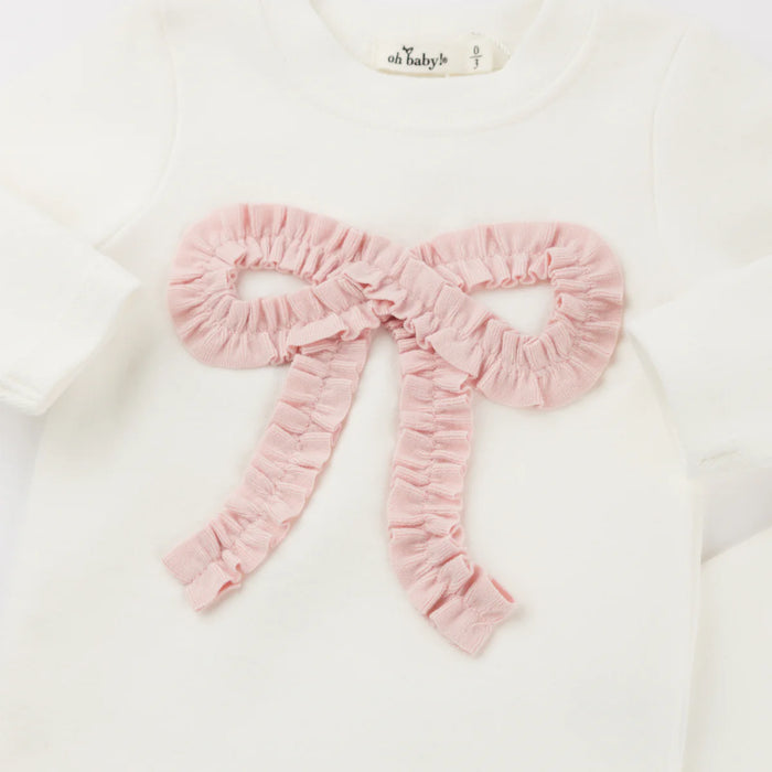 Pink Ruffle Bow 2pc image 2
