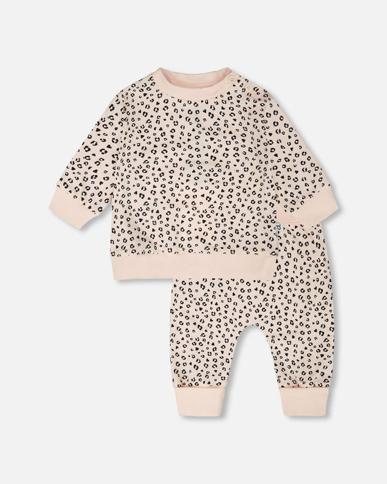 Printed Leopard Spots Infant 2pc Set