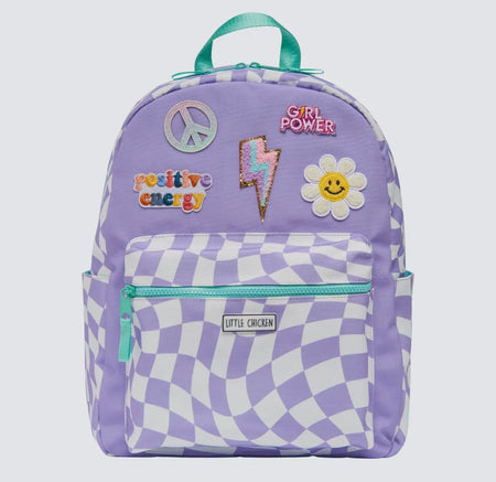 Positive Energy Patched Checkered Backpack image 0