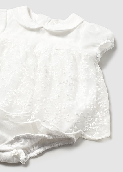 Lace Overlay Bubble Romper image 1