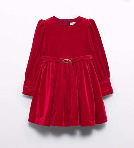 Velvet Sparkle Dress w/ Belt image 0