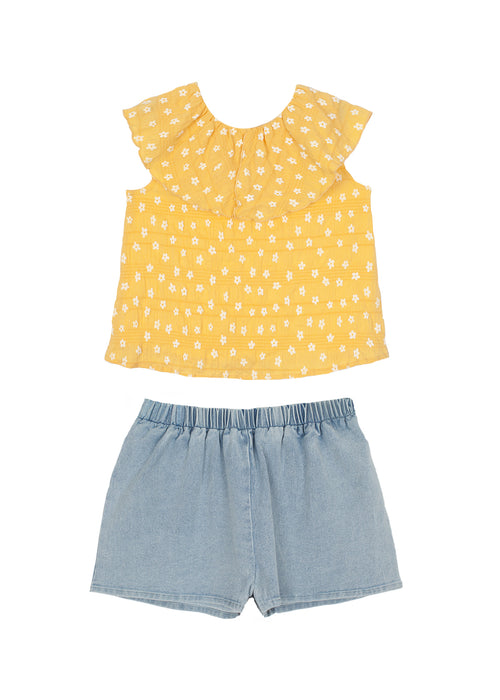 ​​​​​​​Sunshine Bloom Denim Set image 1