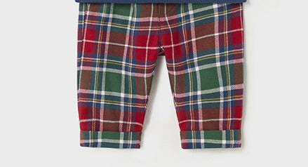 Green Sweater & Tartan Plaid Pants image 4