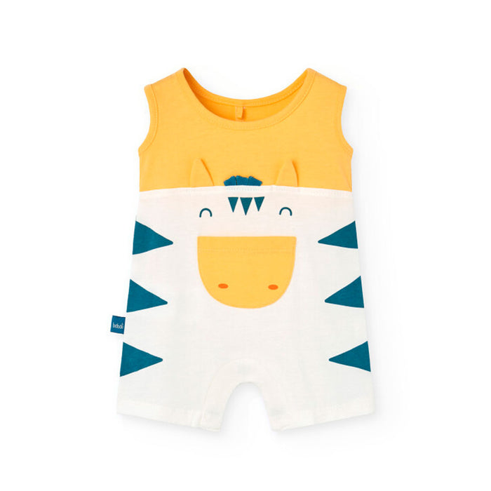 Zebra Fun Sleeveless Romper image 0