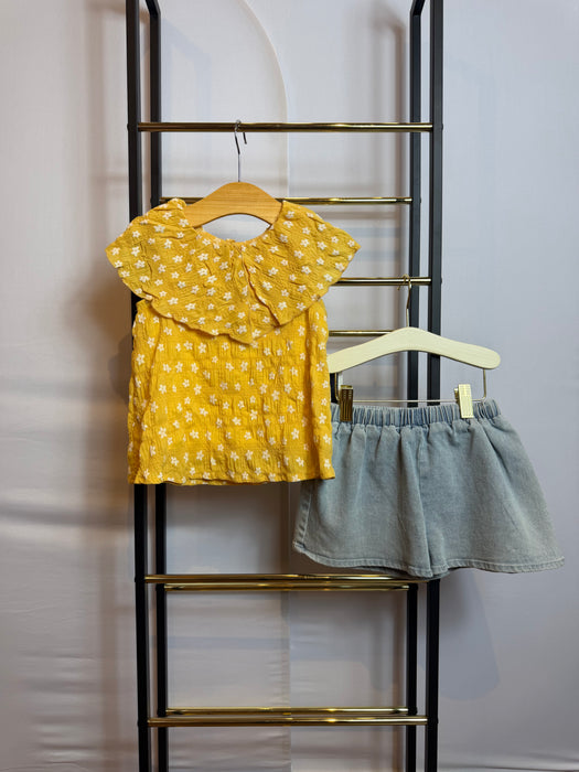 Sunshine Bloom Denim Set