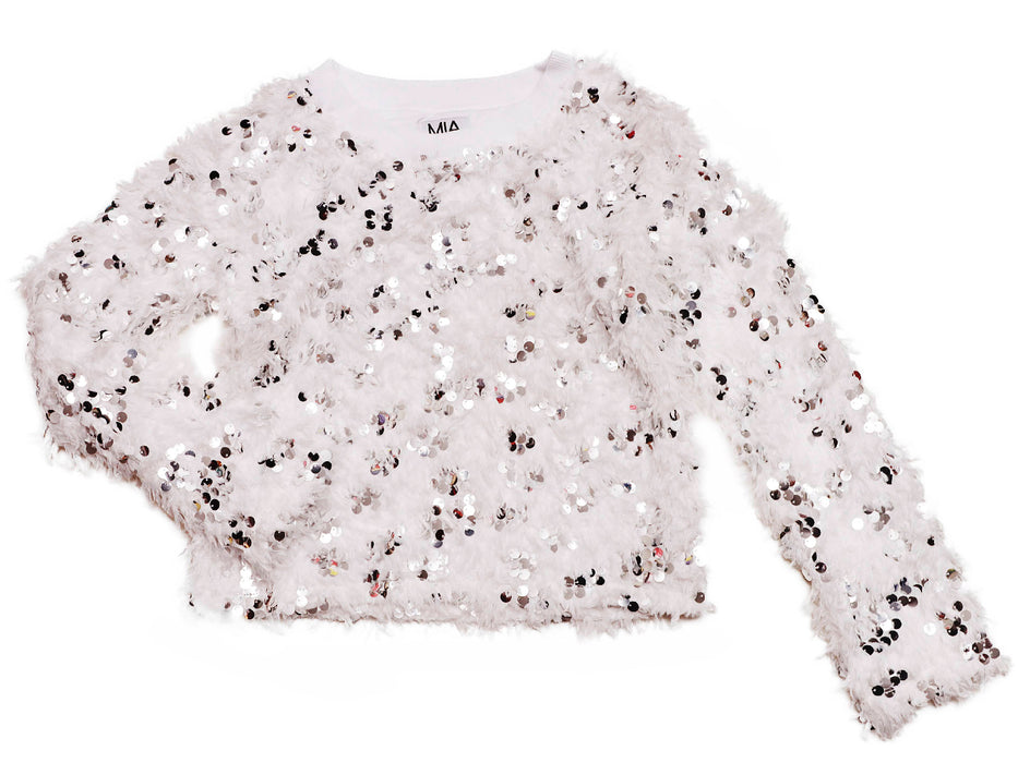 Sequin Shag Sweater & Legging Set