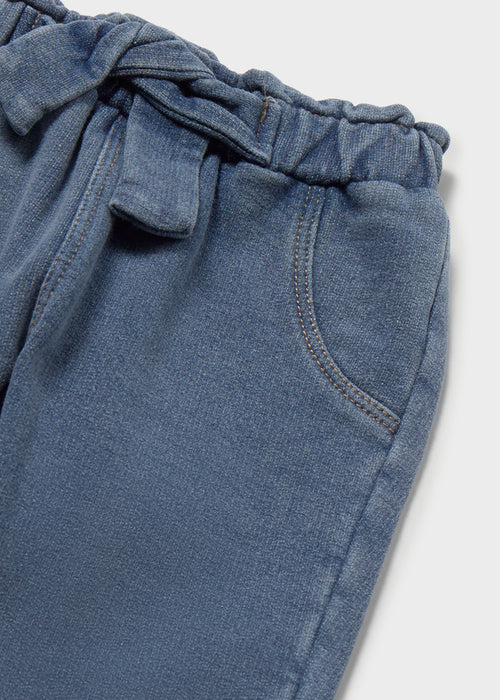 Bow Sweatshirt & Denim Pant Set, Infant Sizes, Pink