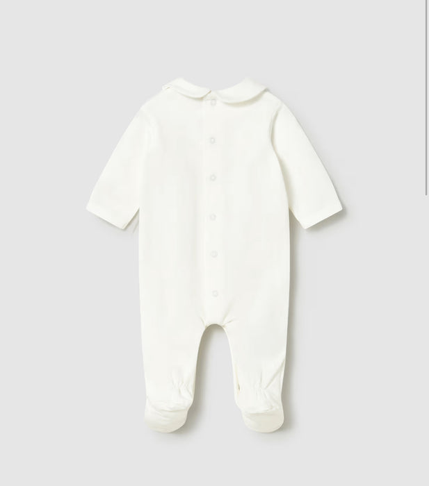 Mayoral Baby Girl Bear Heart Footie Natural