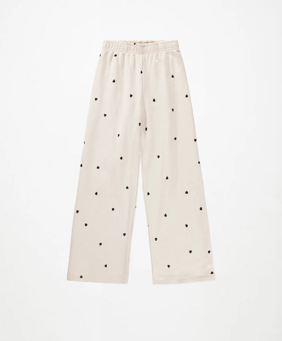 Molo Heart Print Sweatsuit, Beige
